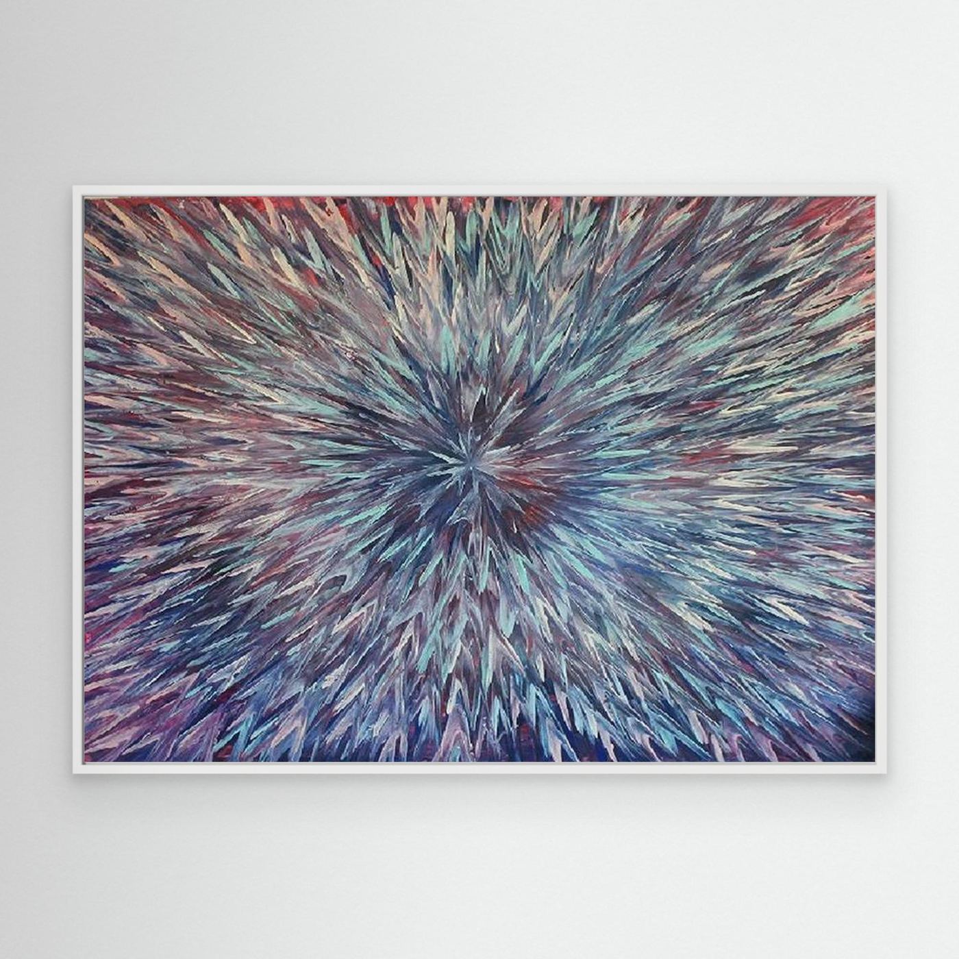Kaleidoscope Burst Abstract Canvas Print, Matte/Satin Finish Wall Art By Maria Artygirl 