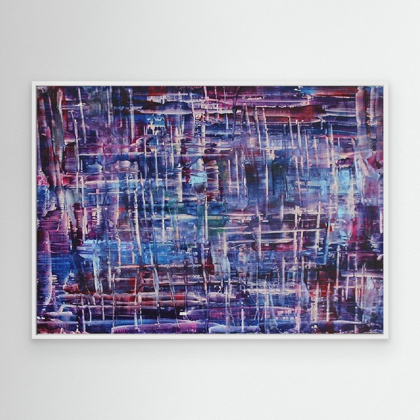 Twilight Reflections Abstract Canvas Print, Matte/Satin Finish Wall Art By Maria Artygirl 