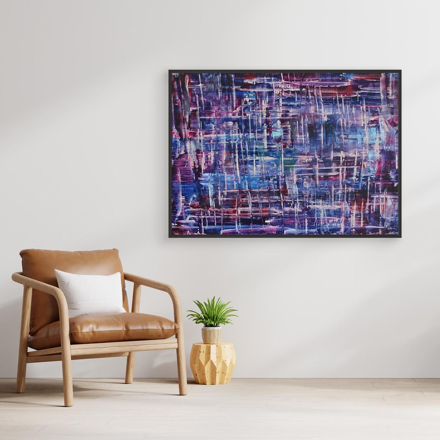 Twilight Reflections Abstract Canvas Print, Matte/Satin Finish Wall Art By Maria Artygirl 
