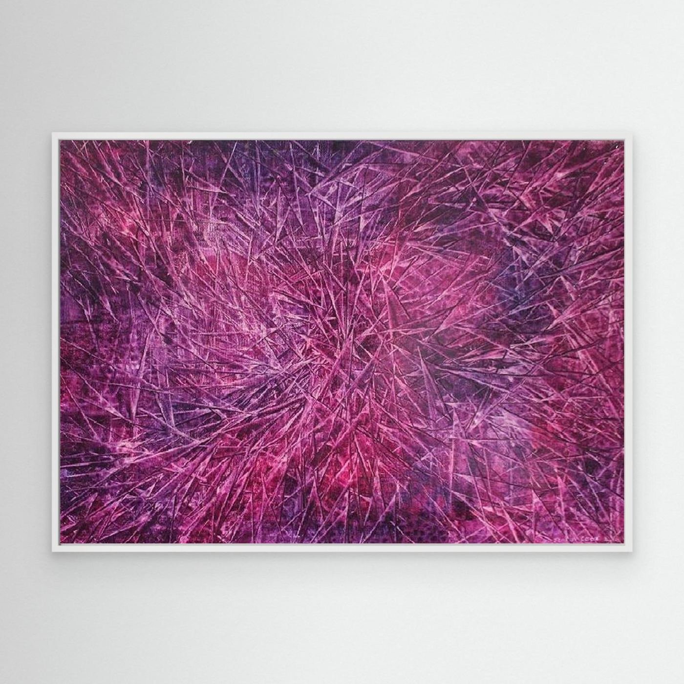 Violet Depths Abstract Canvas Print, Matte/Satin Finish Wall Art By Maria Artygirl