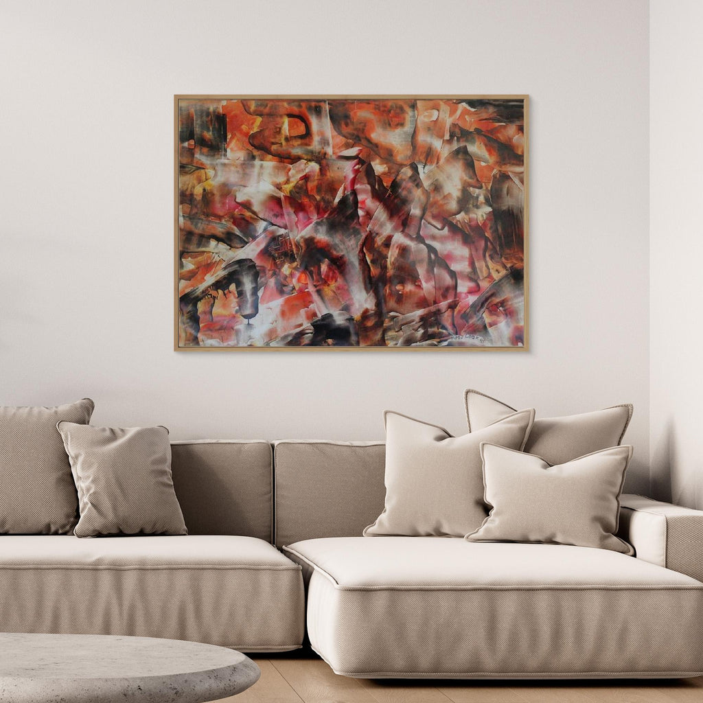 Lament of Melted Light, Abstract Canvas Print, Matte/Satin Finish Wall Art By Maria Artygirl