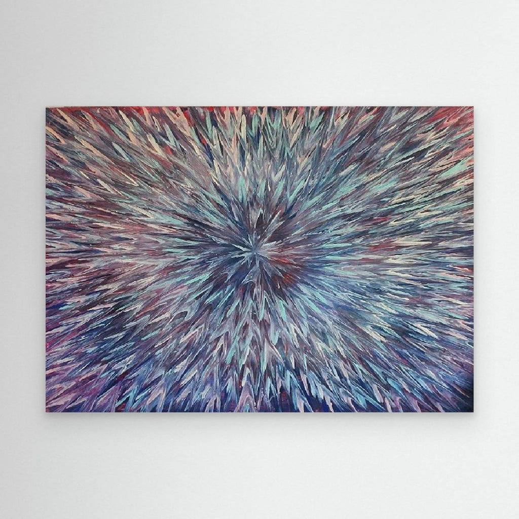 Kaleidoscope Burst Abstract Canvas Print, Matte/Satin Finish Wall Art By Maria Artygirl 