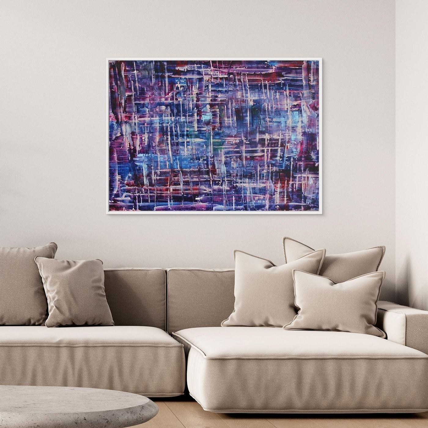 Twilight Reflections Abstract Canvas Print, Matte/Satin Finish Wall Art By Maria Artygirl 