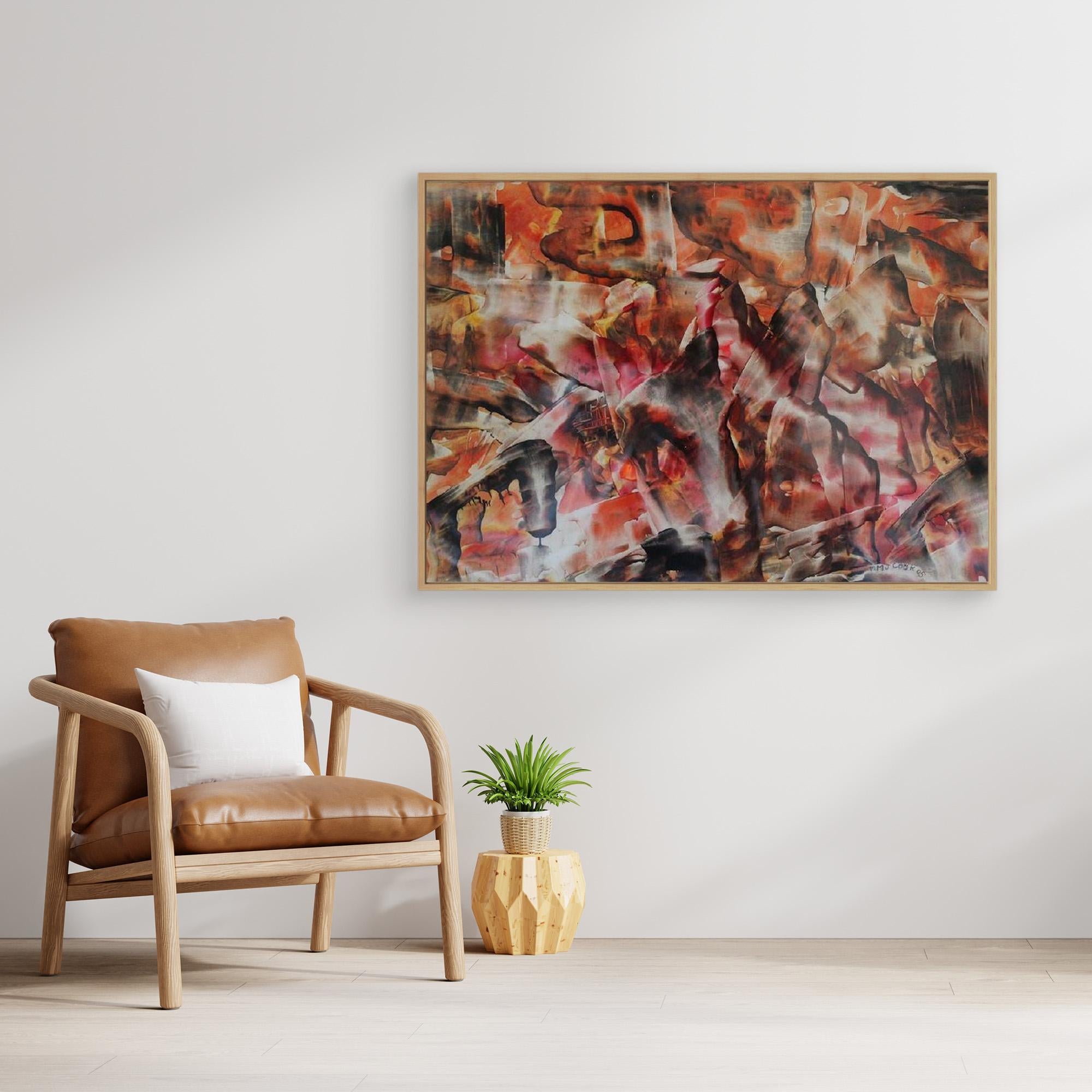 Lament of Melted Light, Abstract Canvas Print, Matte/Satin Finish Wall Art By Maria Artygirl