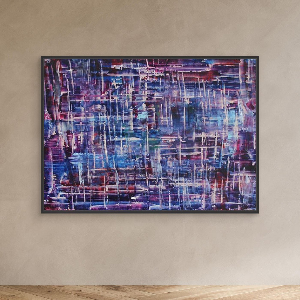 Twilight Reflections Abstract Canvas Print, Matte/Satin Finish Wall Art By Maria Artygirl 