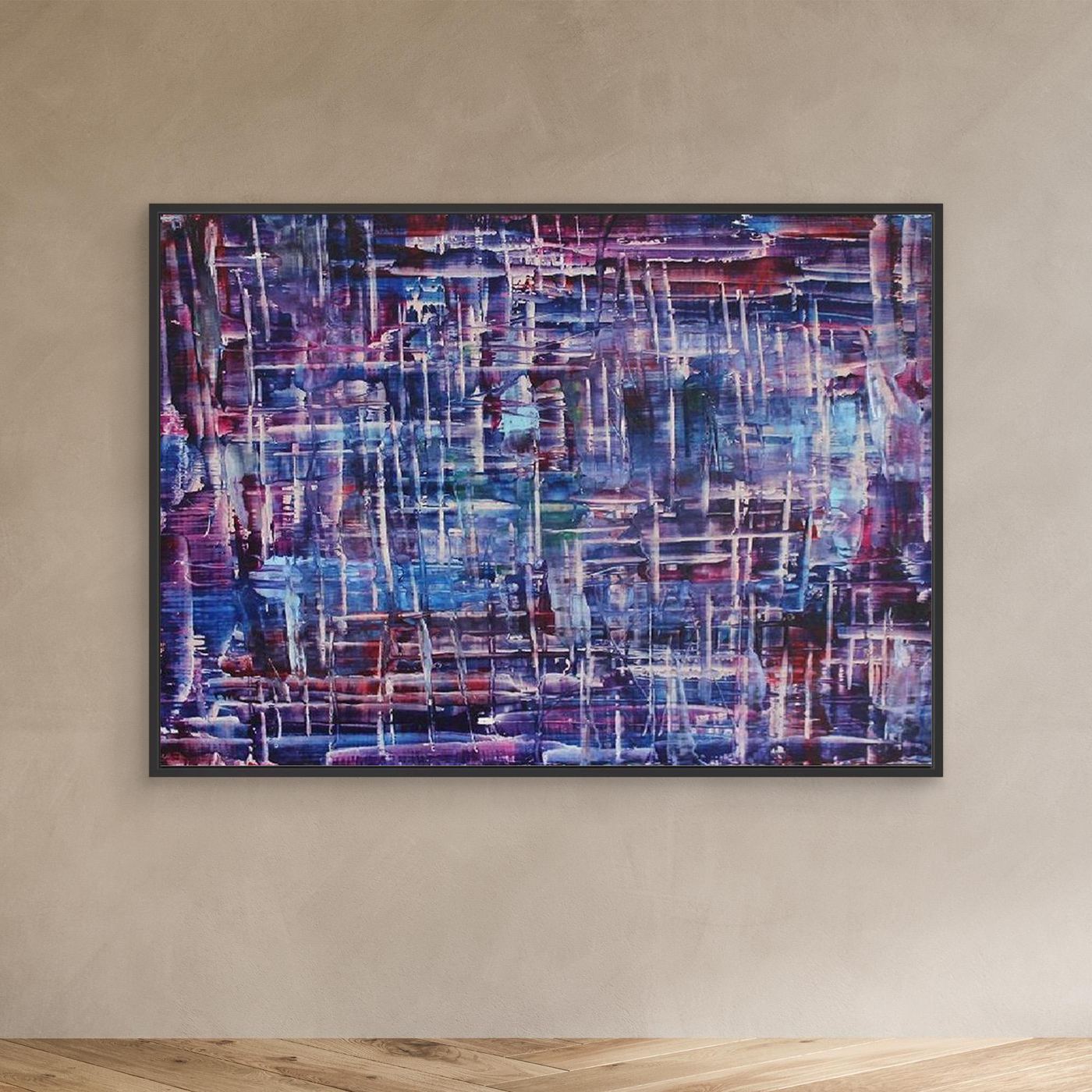 Twilight Reflections Abstract Canvas Print, Matte/Satin Finish Wall Art By Maria Artygirl 