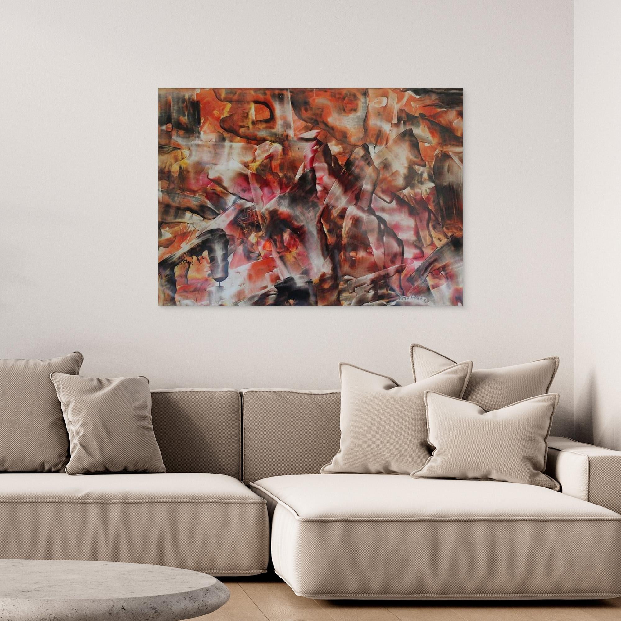 Lament of Melted Light, Abstract Canvas Print, Matte/Satin Finish Wall Art By Maria Artygirl
