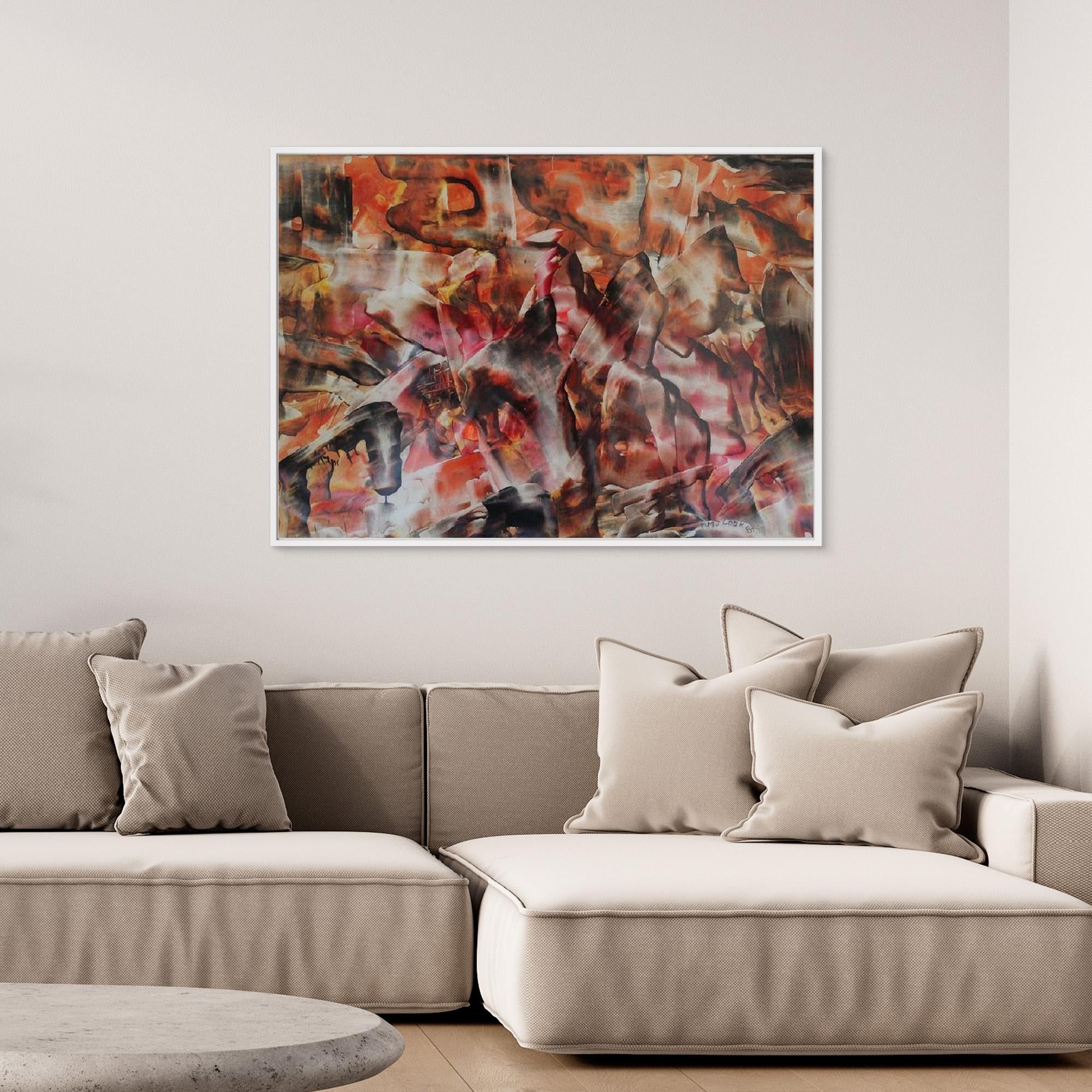 Lament of Melted Light, Abstract Canvas Print, Matte/Satin Finish Wall Art By Maria Artygirl