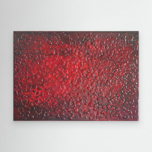 Blood Moon Rising Abstract Canvas Print, Matte/Satin Finish Wall Art By Maria Artygirl 