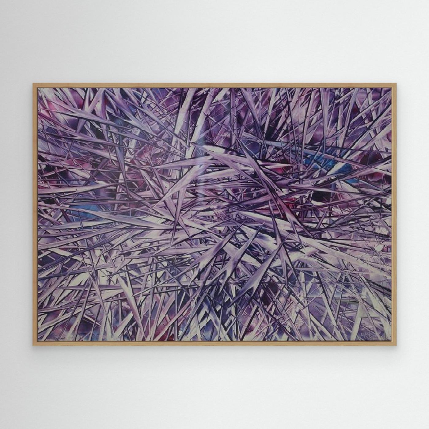 Lavender Crystalline Abstract Canvas Print, Matte/Satin Finish Wall Art By Maria Artygirl 