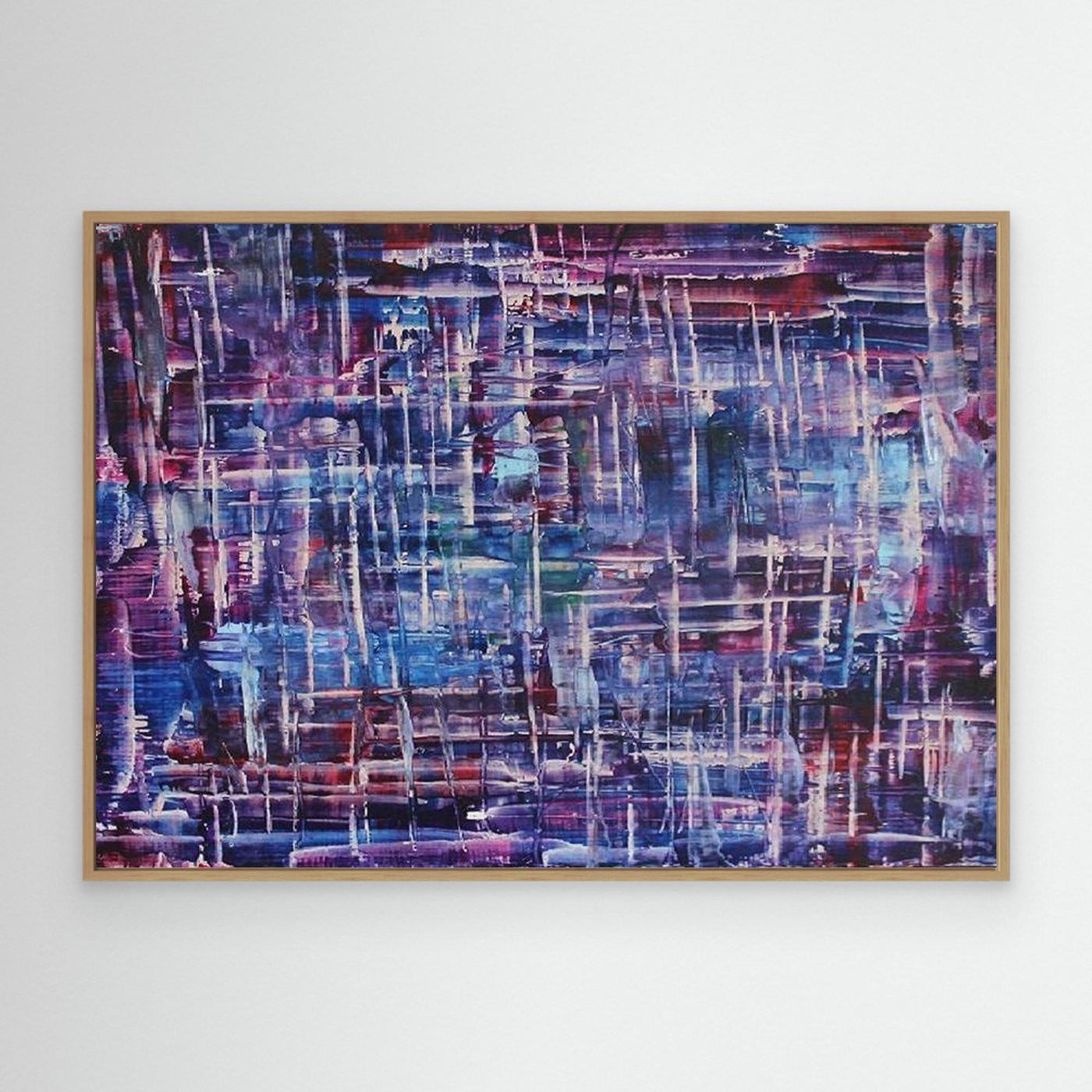 Twilight Reflections Abstract Canvas Print, Matte/Satin Finish Wall Art By Maria Artygirl 