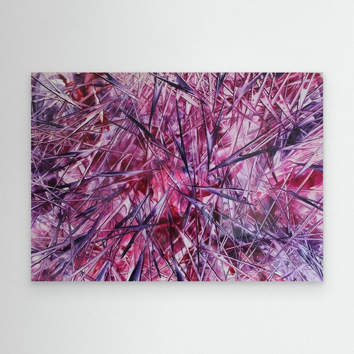 Fuchsia Supernova Abstract Canvas Print, Matte/Satin Finish Wall Art By Maria Artygirl 