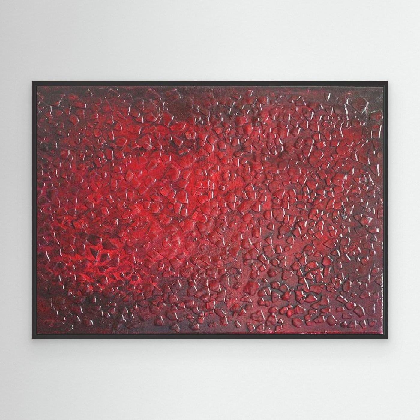 Blood Moon Rising Abstract Canvas Print, Matte/Satin Finish Wall Art By Maria Artygirl 