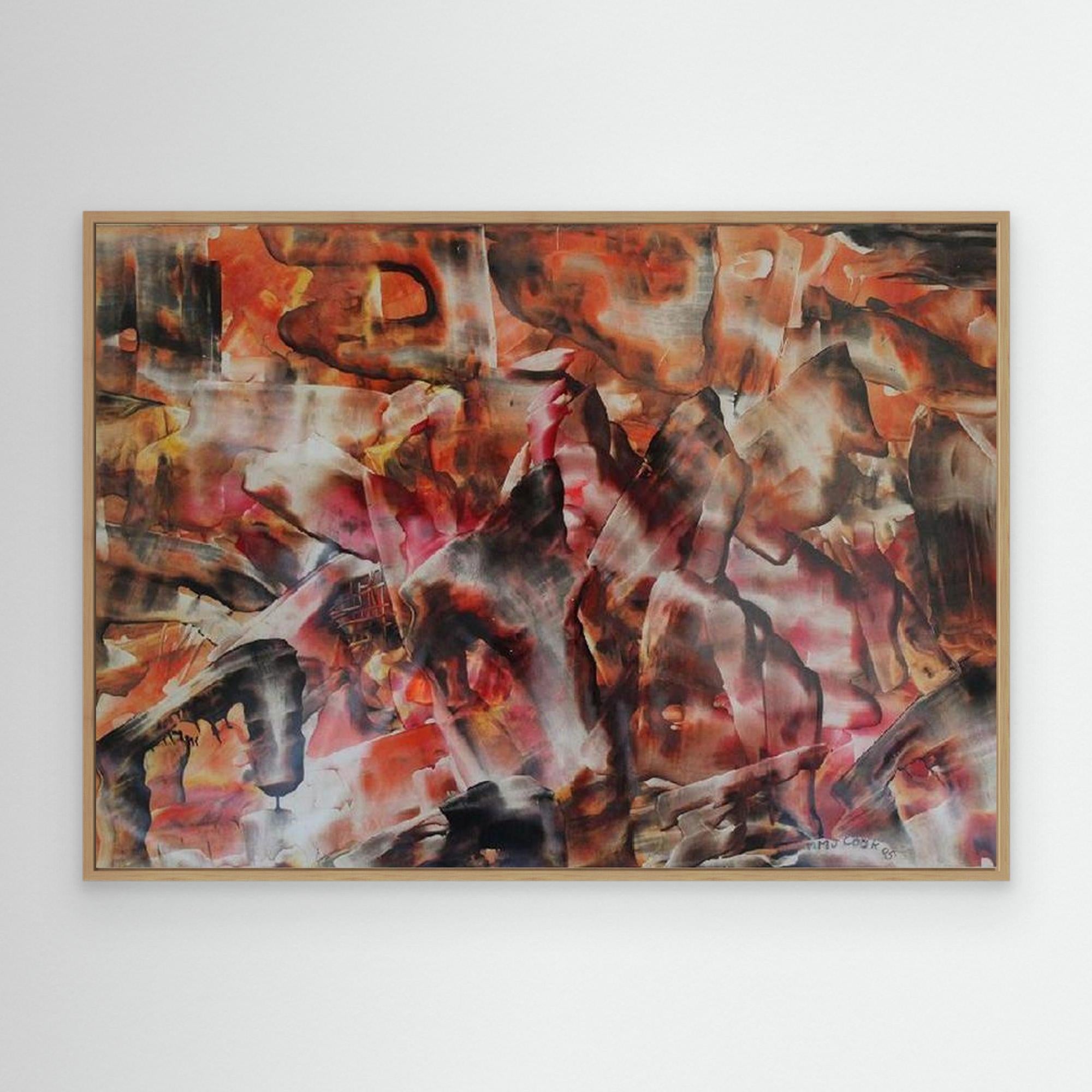 Lament of Melted Light, Abstract Canvas Print, Matte/Satin Finish Wall Art By Maria Artygirl
