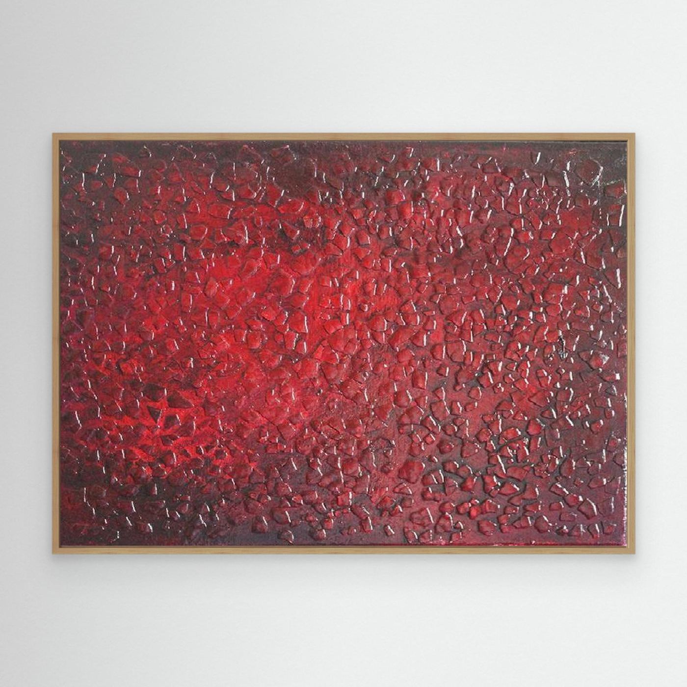 Blood Moon Rising Abstract Canvas Print, Matte/Satin Finish Wall Art By Maria Artygirl 