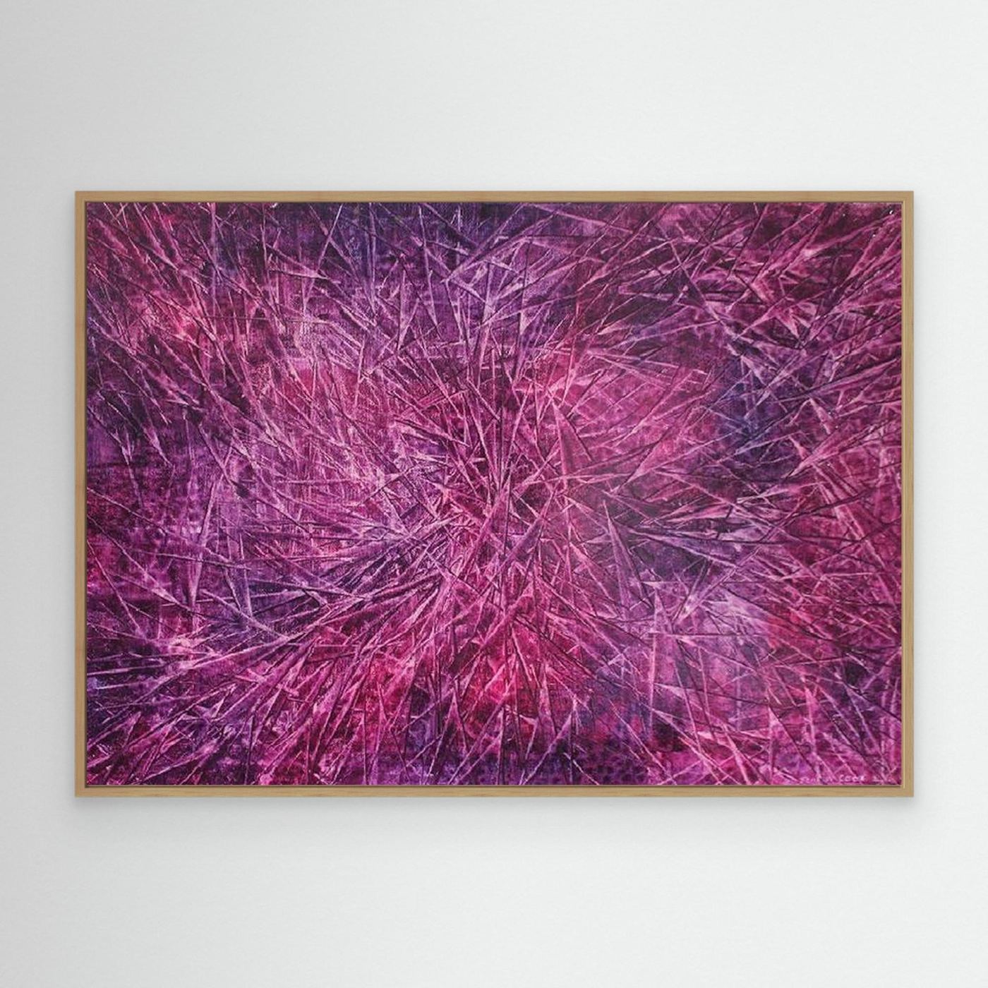 Violet Depths Abstract Canvas Print, Matte/Satin Finish Wall Art By Maria Artygirl