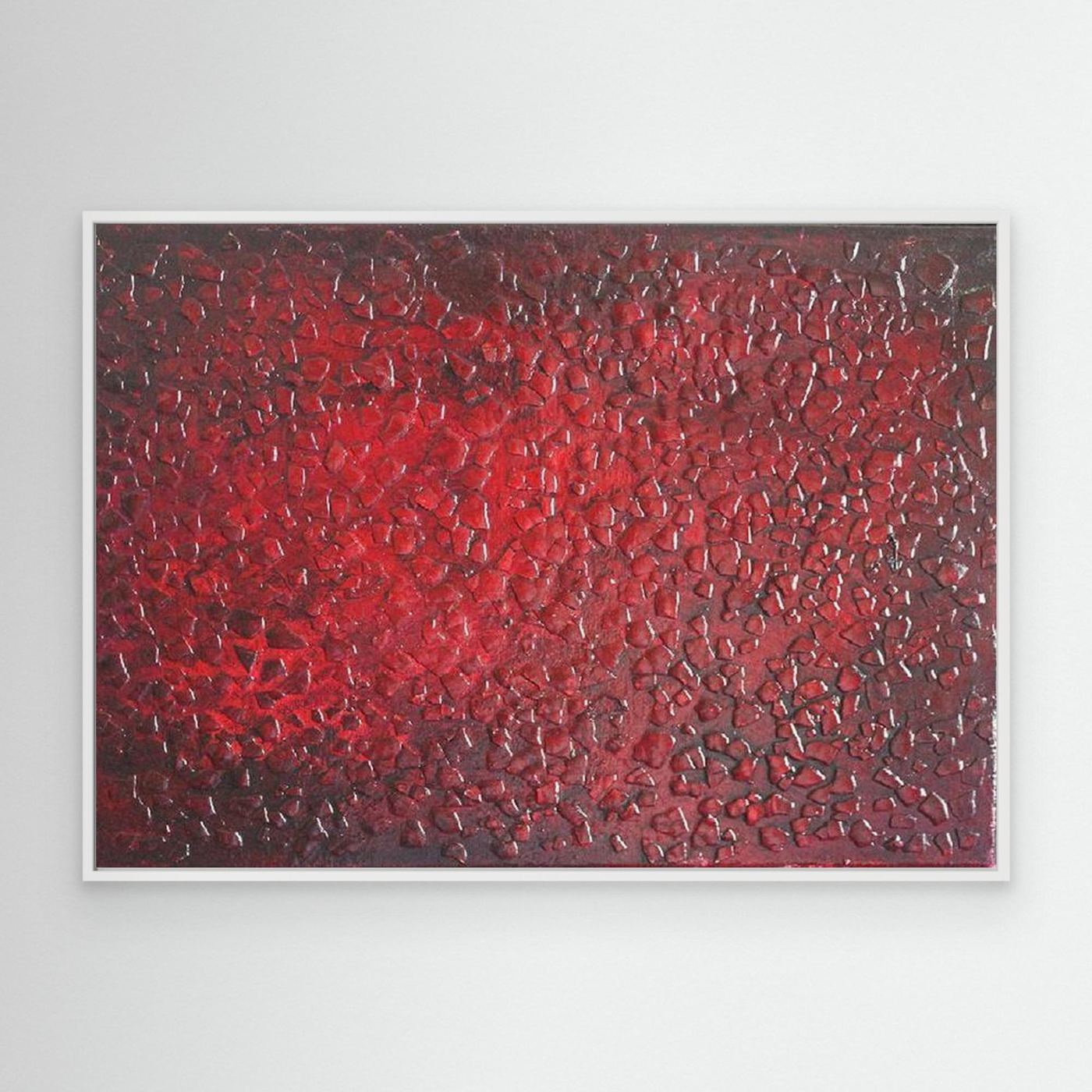 Blood Moon Rising Abstract Canvas Print, Matte/Satin Finish Wall Art By Maria Artygirl 